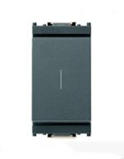 Pulsante 1P NO 16A grigio