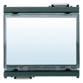 Pulsante targh. 1P NO 10A 12-24V GRIGIO