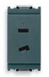 Presa polarizzata 2P 6A 24V SELV GRIGIO