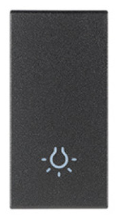 TASTO 1M SIMBOLO LUCE GRIGIO