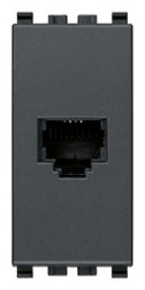 Presa RJ11 6/4 grigio