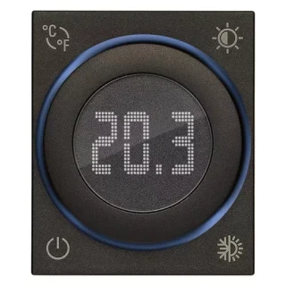 Termostato rotella 100-240V 2M nero